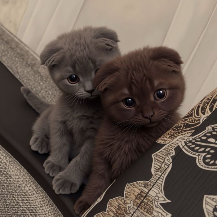 вислоухие котята шотландские