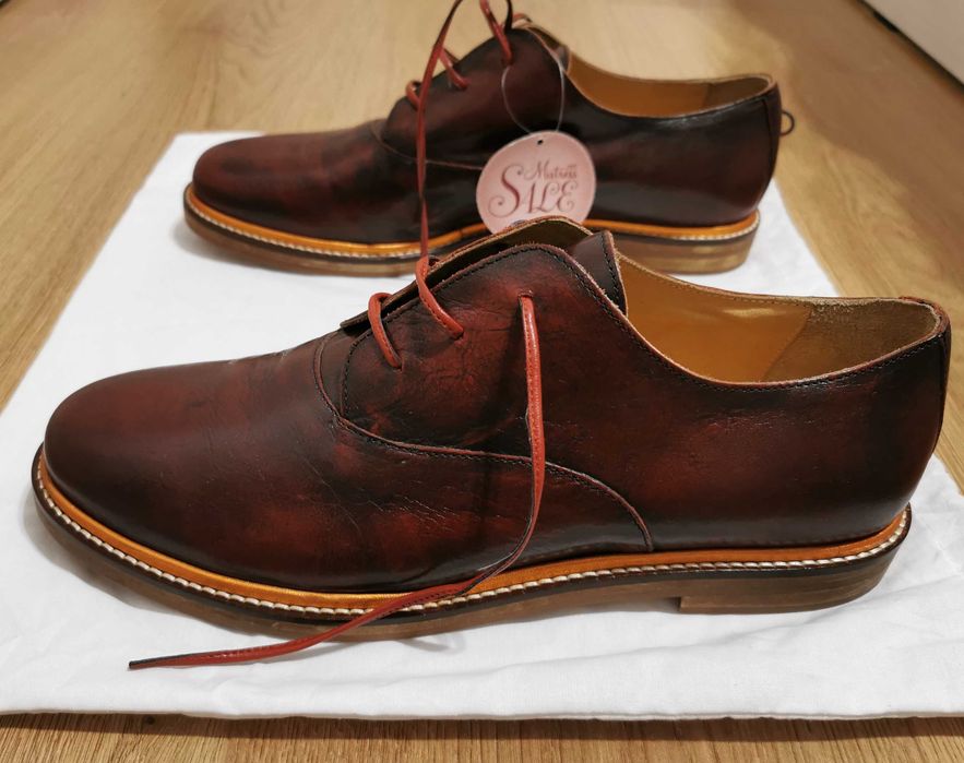 Pantofi dama Maison Margiela MM6 Dark Brown Leather 41 noi