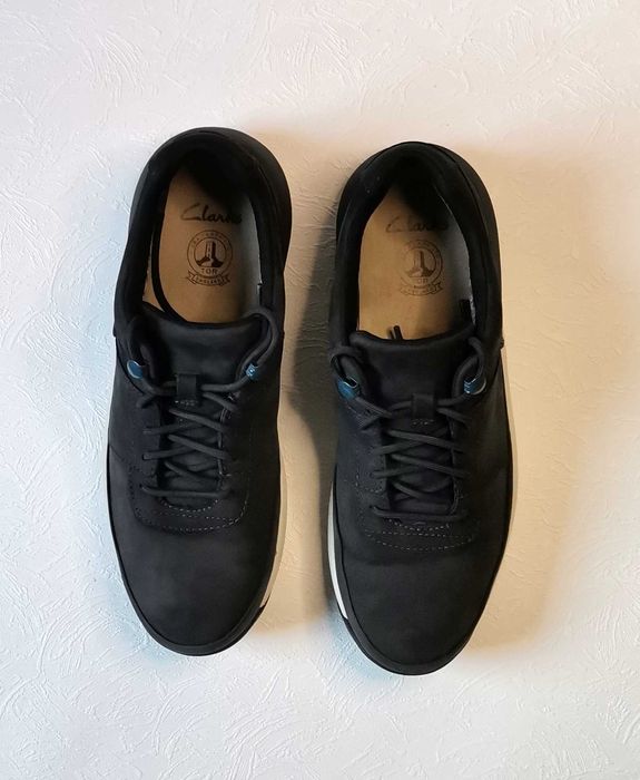 Pantofi bărbați Clarks Johto Lace GTX  mar 41 piele bleumarin Ca noi