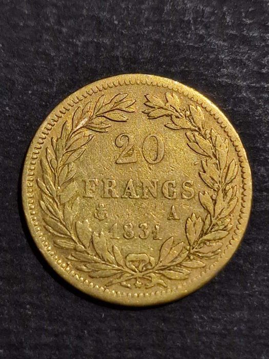 Златна Монета 20 Френски франка 1815 и 1831 и 20 Гръцки драхми 1884