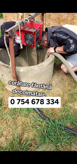 Curatare fantana denisipare