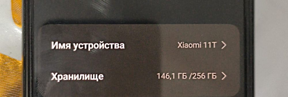 Имя устройства    Xiaomi 11T