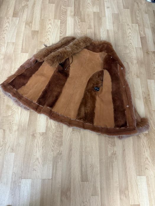 Cojoc cu guler de blană naturală L