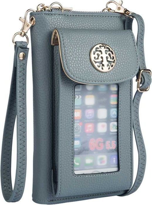 Дамска чанта портмоне за телефон, за през рамо, малка мини чанта