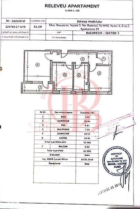 Apartament Finalizat 3 camere Mutare Imediata Mobilat Utilat
