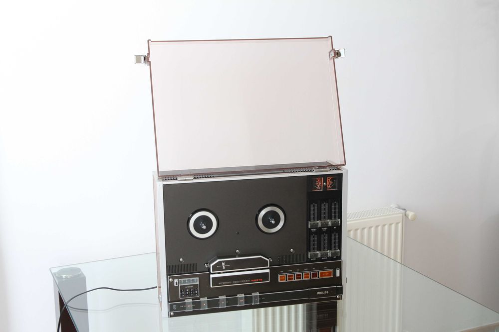 Magnetofon deck 3 capete Philips N4510 complet revizuit, fabricat in Austria 1973