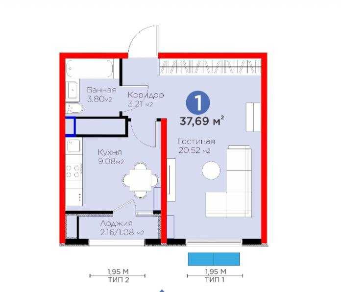 Срочно! ЖК Ботаника Саройи 1 ком 55 тысяч, кадастр имеется