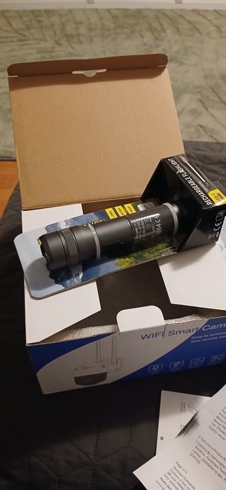 Lanterna LED  mica si puternica zoom si lupă incarcare usb acumulator rezistenta la apa ip44