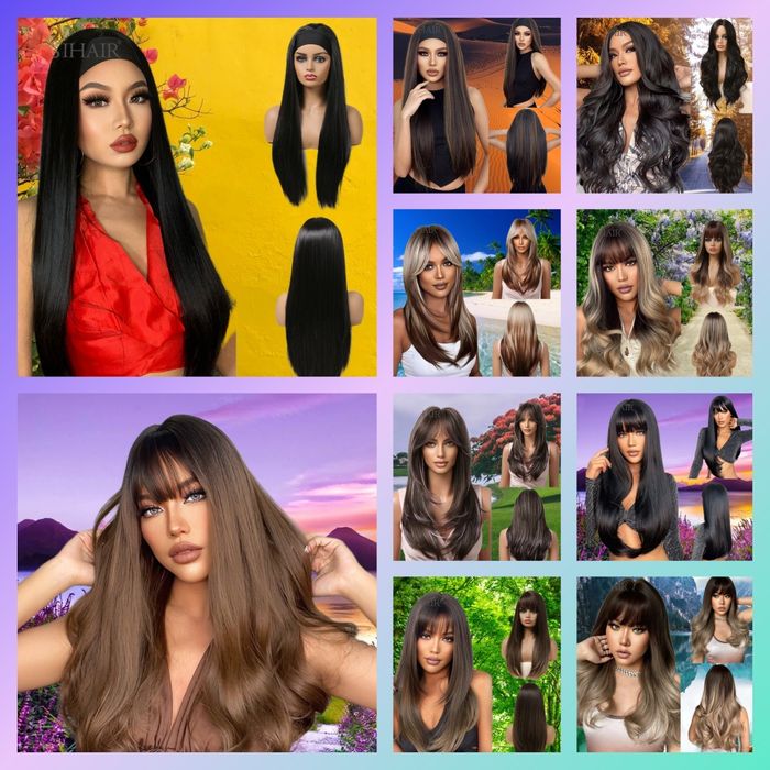 Модные модели парики, хвосты. Термостойкие.