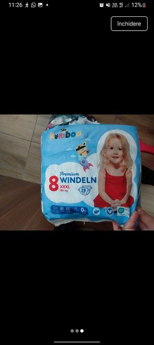150 pampersi nr 8