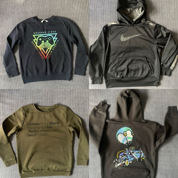 H&M/NIKE/Zara 10-11г/133 -146/4бр суичъра за 20€ общо!!!