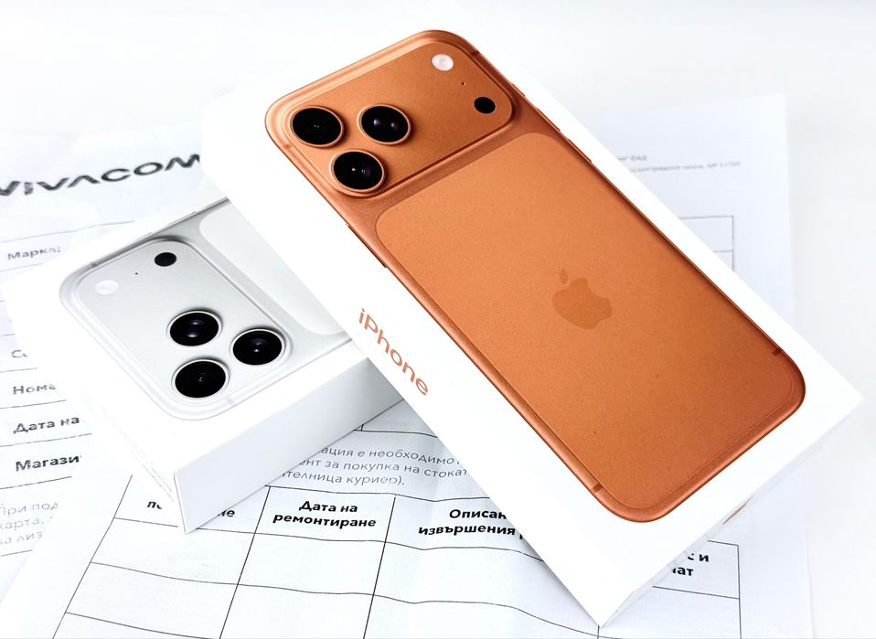 НОВ! Apple iPhone 17 Pro Max 512GB Orange / Silver / Blue 2г. Гаранция