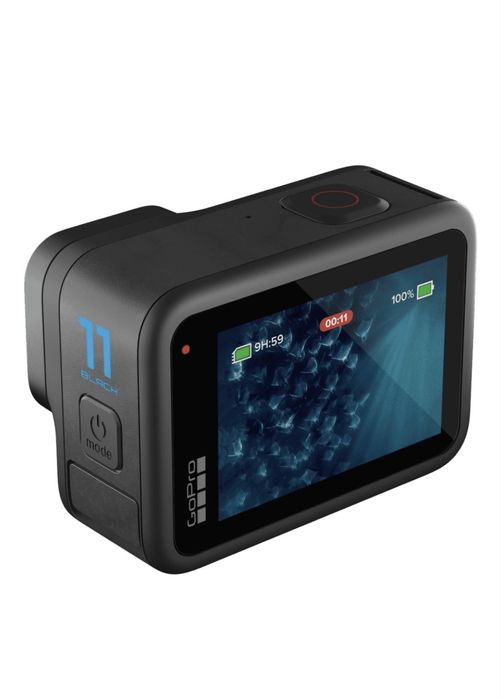 GoPro 11 черны + 2 шлешки