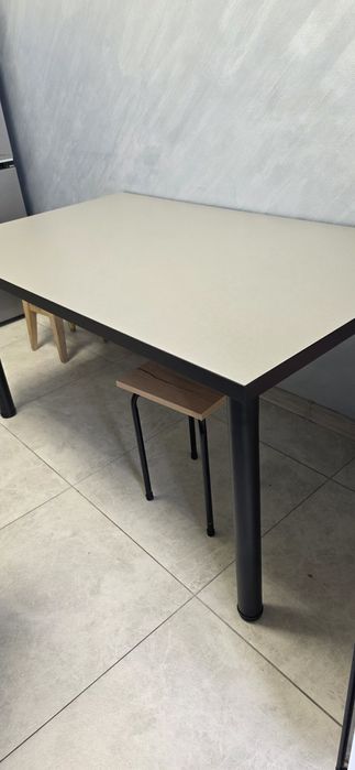 Masa blat dublat gri