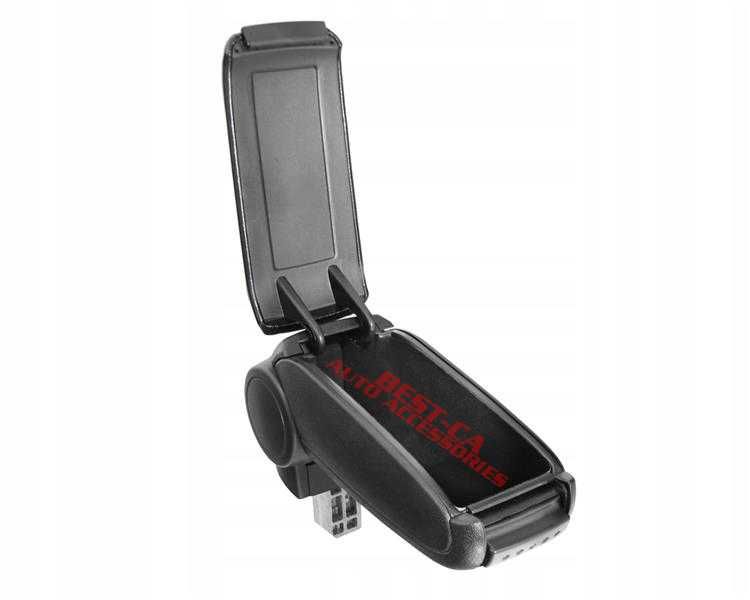 Кожен черен подлакътник за Ауди А4 Б6 Б7 / Audi A4 B6 B7 (2001-2007)