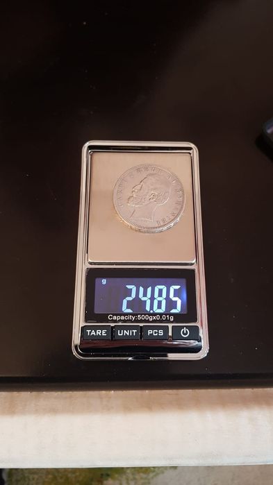 Vand moneda argint 5 lei 1881