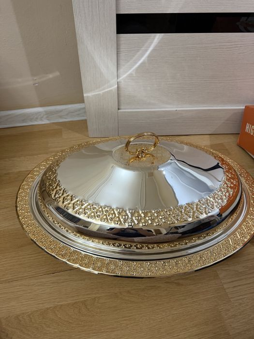 Блюдо для бешбармака с крышкой