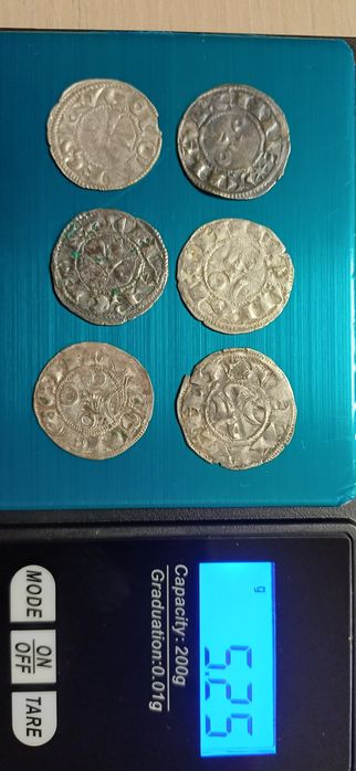 9 monede Argint  Evul Mediu, Franta si Califat Islamic Almohad