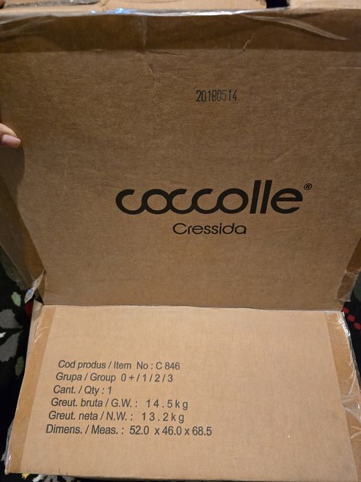 Coccolle Cressida Isofix scan de masina exceptionl de confortabil