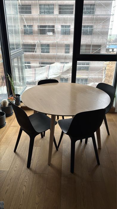 Masa rotunda Kave Home, 120 cm diametru lemn