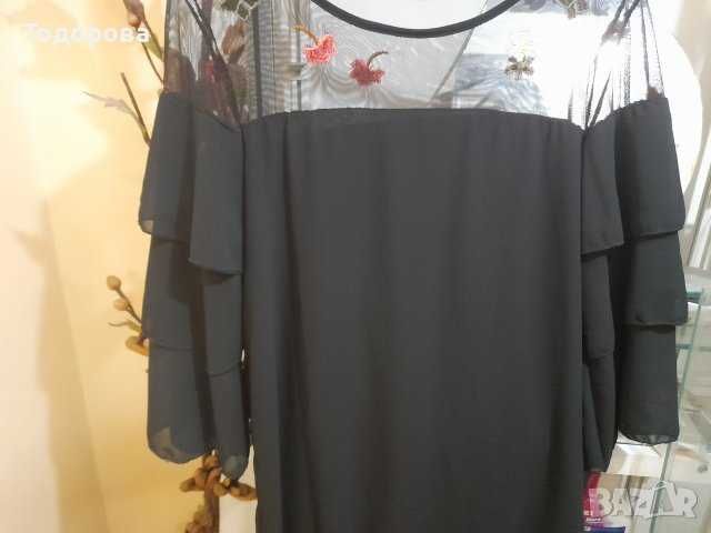 Елегантна туника - шифон и тюл с бродерия