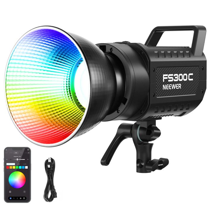 Lampa NEEWER FS300C 300W RGB LED Video Light Sigilata