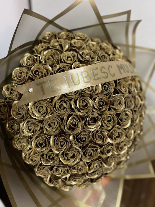 Trandafiri din sapun buchet 101