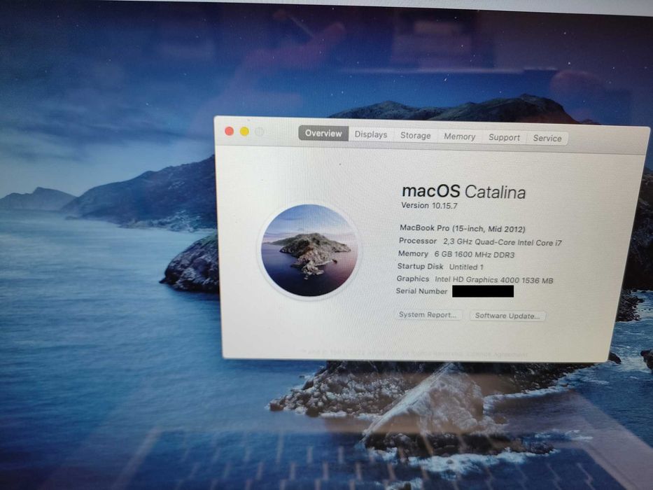 Apple MacBook Pro 15 inch 1TB SSD 6GB Ram A 1286 Mid 2012 Intel I7 2.3