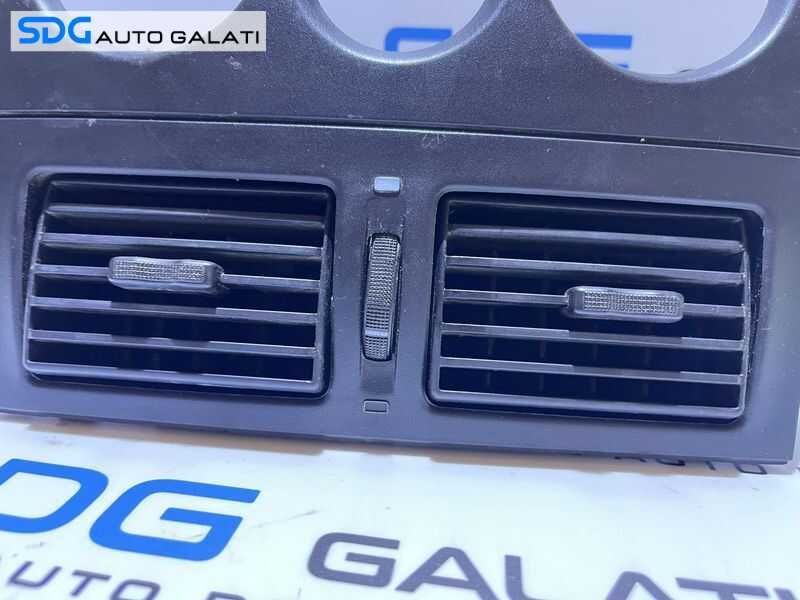 Set Gura Grila Aer Aerisire Ventilatie Rama Bord Centrala Panou Comanda AC Clima Fiat Albea 2002 - 2012 Cod 735336638