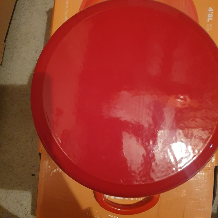 Oala din Fonta Emailata, 4.8l/26cm, portocalie - Lätt Home