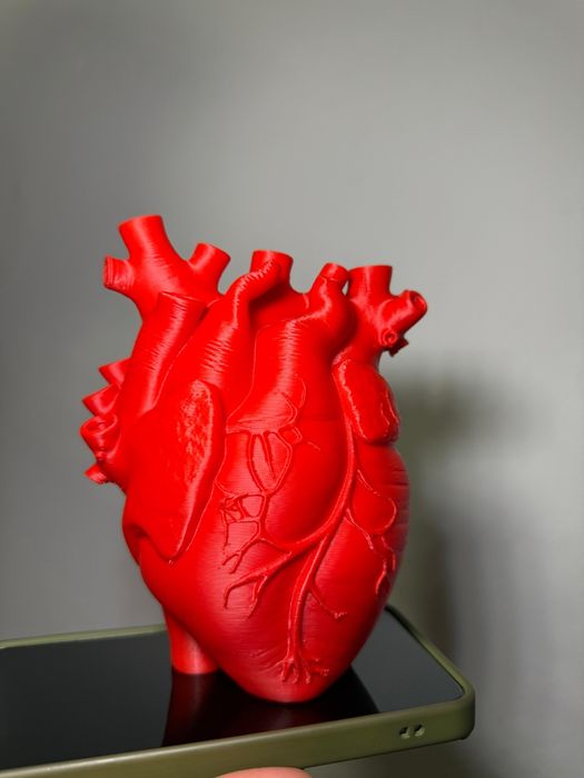 Vază decorativă inimă anatomică. Print 3D. Design Modern.  Cadou Unic