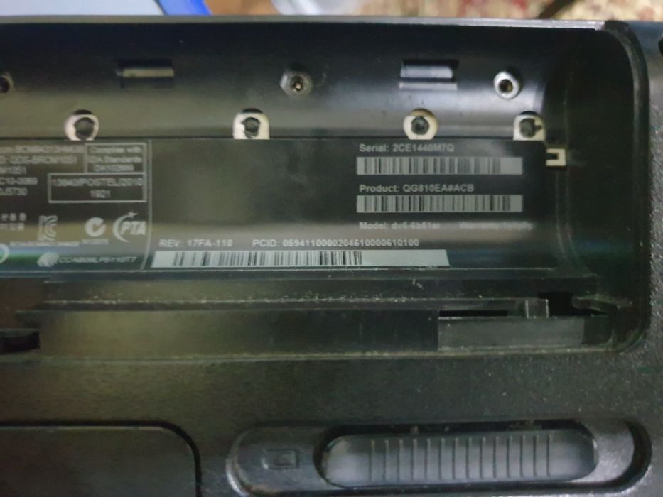 HP Pavilion dv6 core i5 2430M sotiladi.