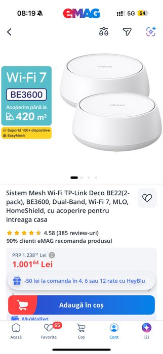 TP-Link Deco BE22 (2-Pack) BE3600