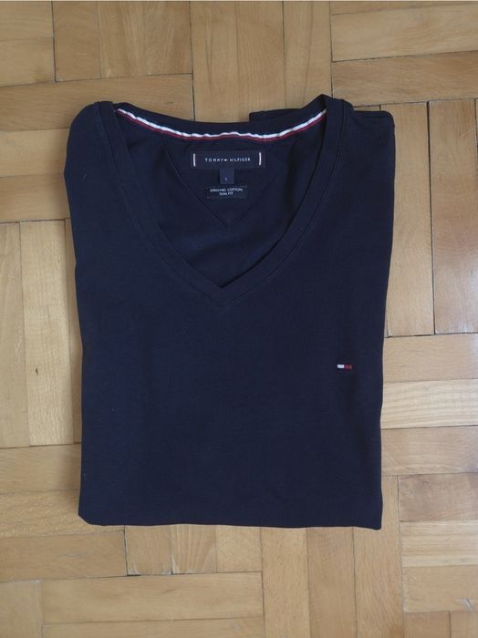 Bluză Premium bărbați, Tommy Hilfiger, Bumbac Organic, Slim Fit - L