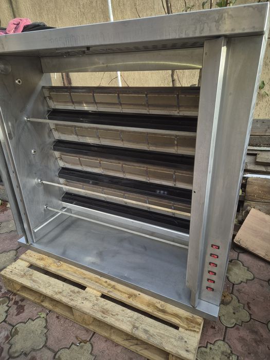 Rotisor electric  pe gaz  cu5 tije