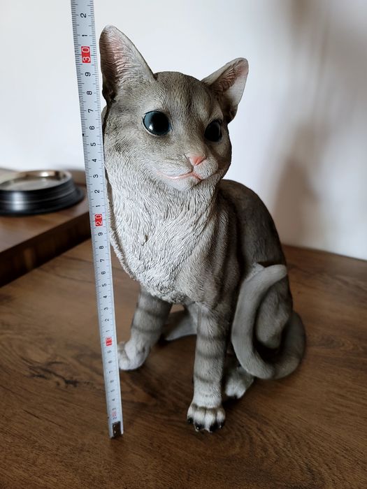 Statueta pisica colorata din rășină decorativa figurina jucarie copii