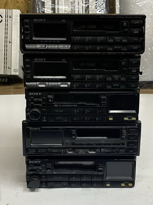 Player caset auto 5 buc Sony XR old school