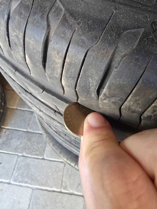 Set 4 Roți Complete 215/60 R16 cu Jante Tablă VW 5x112, anvelope Continental EcoContact 6 DOT 2022, Stare Ca Noi