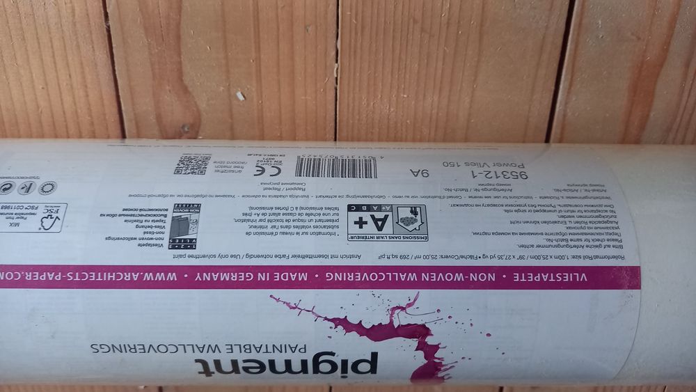 Tapet de hartie vopsibil role 25 mp Germania - pereti noi sau renovari