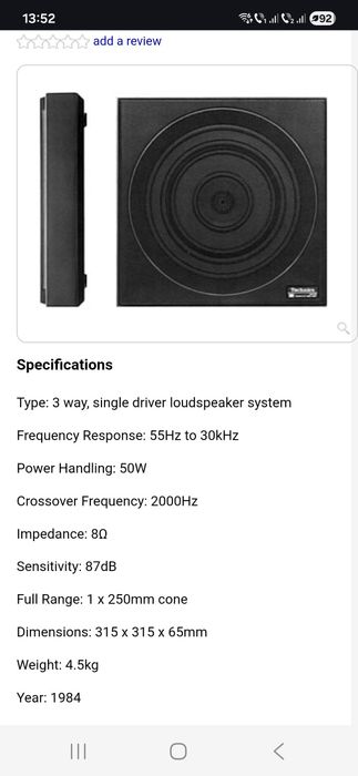 Boxe tablou Technics, rare