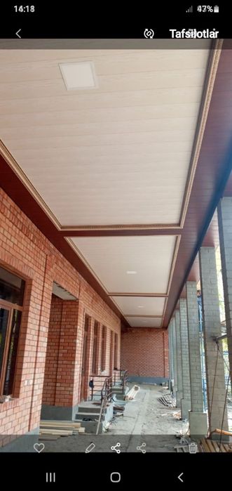 Plastik Dekor Plast Tarket GʻanimatGipsakarton Mdf Piluntus Va Plotni