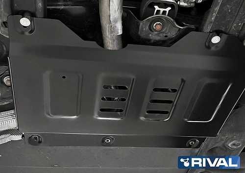 Защита передней кромки АКБ, Rival, Сталь, BYD Song Plus / Champion