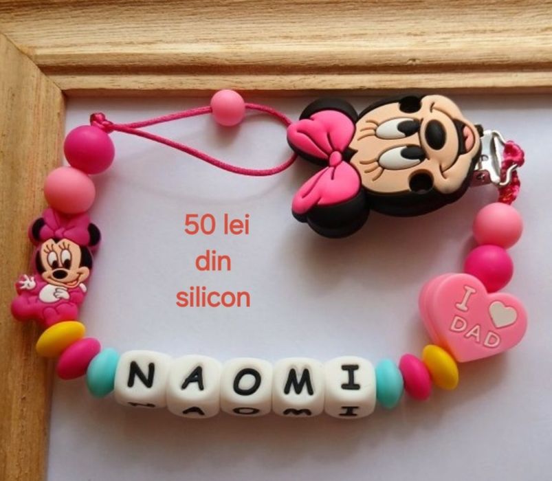 Lănțișoare de suzeta din silicon alimentar non toxic pentru copii