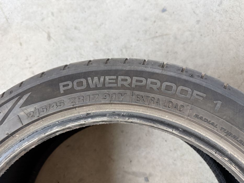 4бр. Летни Гуми С Борд 215/45ZR/17 -NOKIAN+SAILUN- DOT:0524+5119- 5.4мм+5.6мм