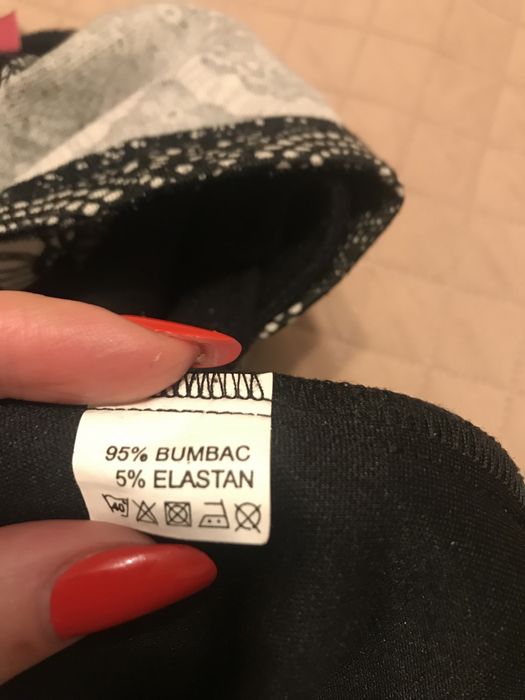 Rochie neagră cu alb S