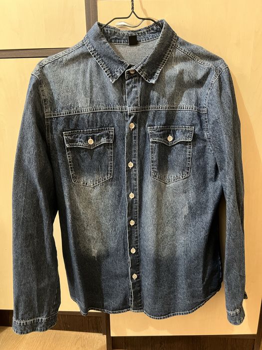 Camasa denim albastra