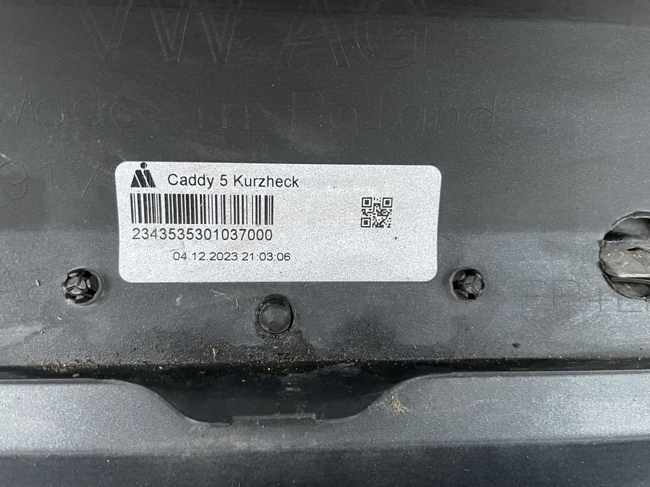 Задна броня за VW Caddy Ford Tourneo Connect Фолксваген Кади 2020г-