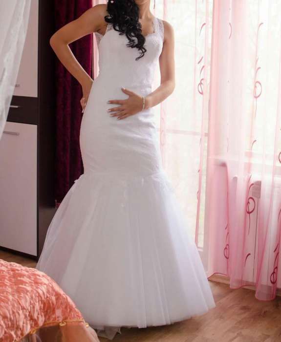 Rochie de mireasa 2 în 1- Tip sirena + fusta printesa