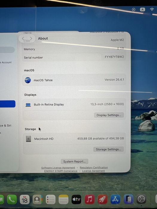 Macbook Pro m2 8/512gb