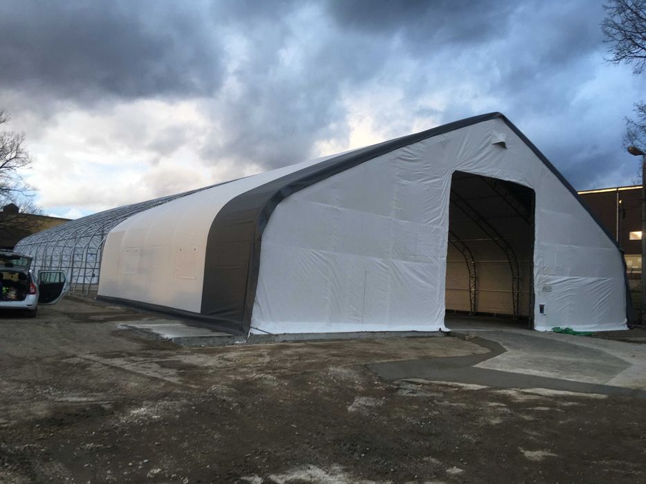 Hale metalice, Hala din fier zincat